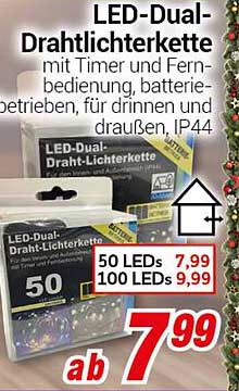 LED-Dual-Drahtlichterkette