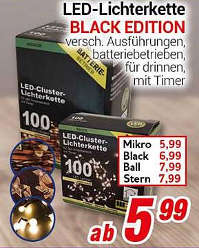 LED-Lichterkette BLACK EDITION