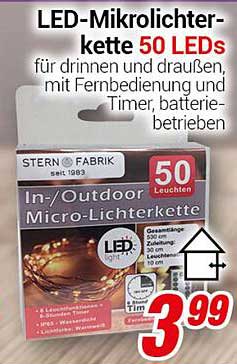 LED-Mikrolichterkette 50 LEDs