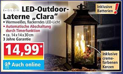 LED-Outdoor-Laterne „Clara“