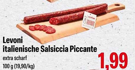 Levoni italienische Salsiccia Piccante