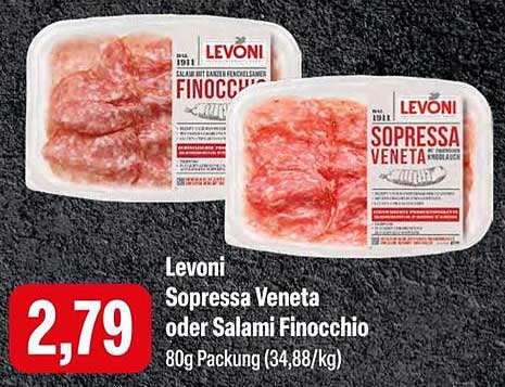 Levoni Sopressa Veneta oder Salami Finocchio