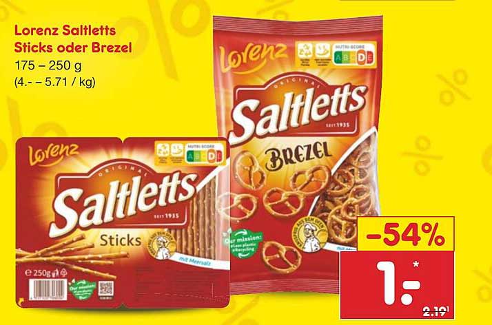 Lorenz Saltletts Sticks oder Brezel