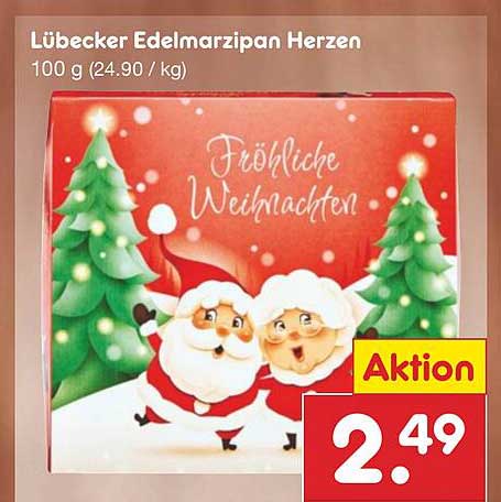 Lübecker Edelmarzipan Herzen