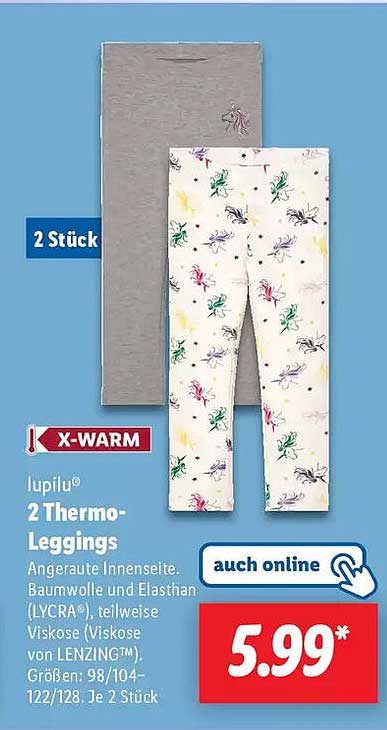 lupilu® 2 Thermo-Leggings