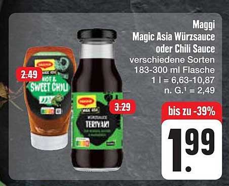 Maggi Magic Asia Würzsauce oder Chili Sauce