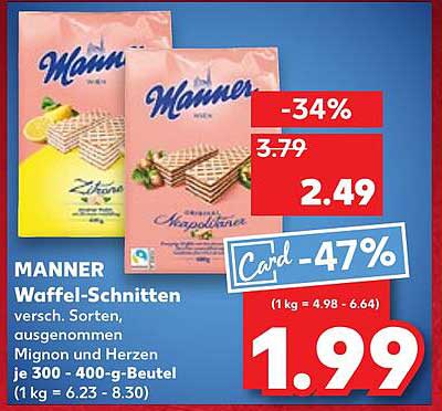 MANNER Waffel-Schnitten