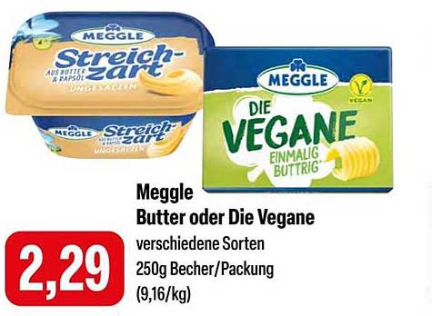 Meggle Butter oder Die Vegane