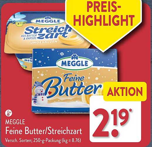 MEGGLE Feine Butter/Streichzart