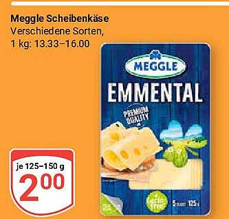 Meggle Scheibenkäse Emmental