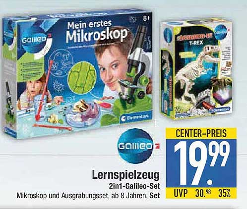 Mein erstes Mikroskop  
Lernspielzeug  
2in1-Galileo-Set