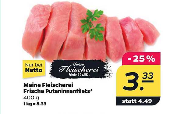 Meine Fleischerei Frische Puteninnenfilets*