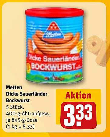 Metten Dicke Sauerländer Bockwurst