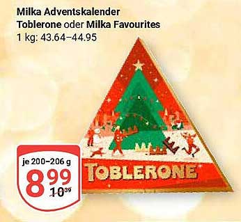 Milka Adventskalender Toblerone oder Milka Favourites