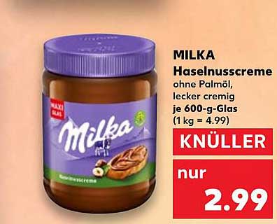 MILKA Haselnusscreme