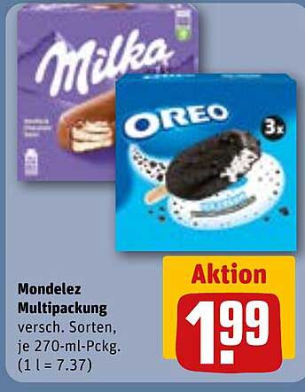 Milka  
Oreo  
Mondelez Multipackung  