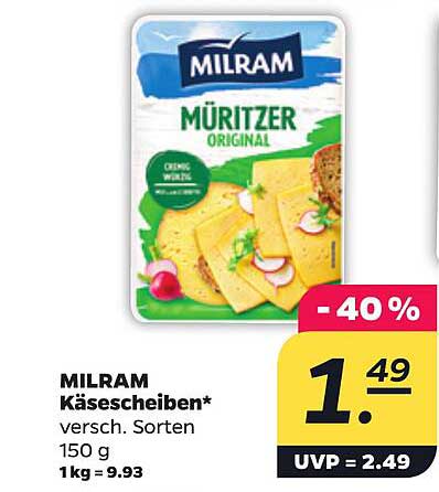 MILRAM Käse scheiben*