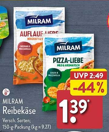 MILRAM Reibekäse