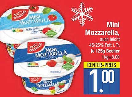 Mini Mozzarella, auch leicht