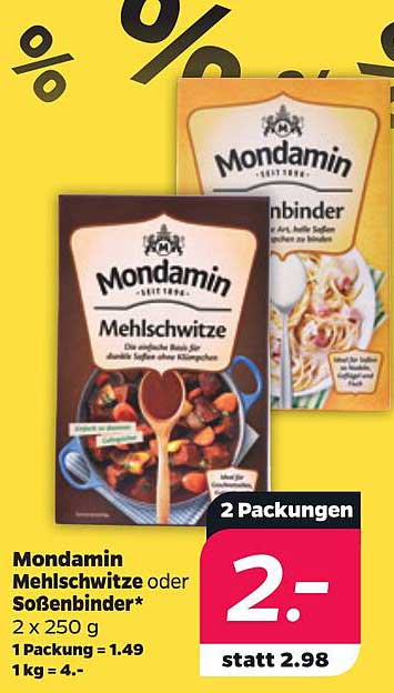 Mondamin Mehlschwitze oder Soßenbinder