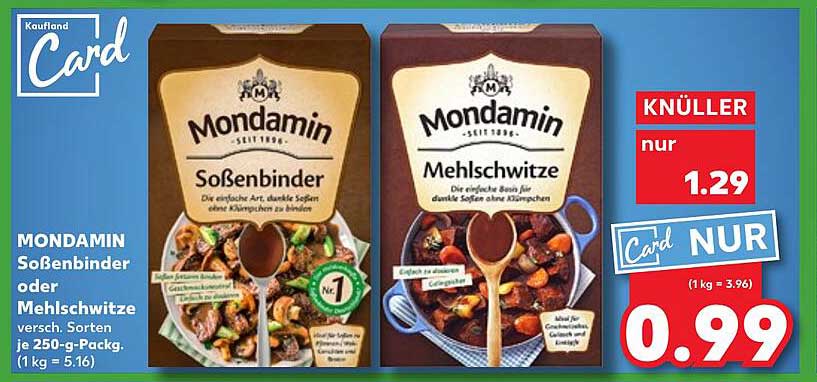 MONDAMIN Soßenbinder oder Mehlschwitze