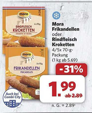 Mora Frikadellen oder Rindfleisch Kroketten