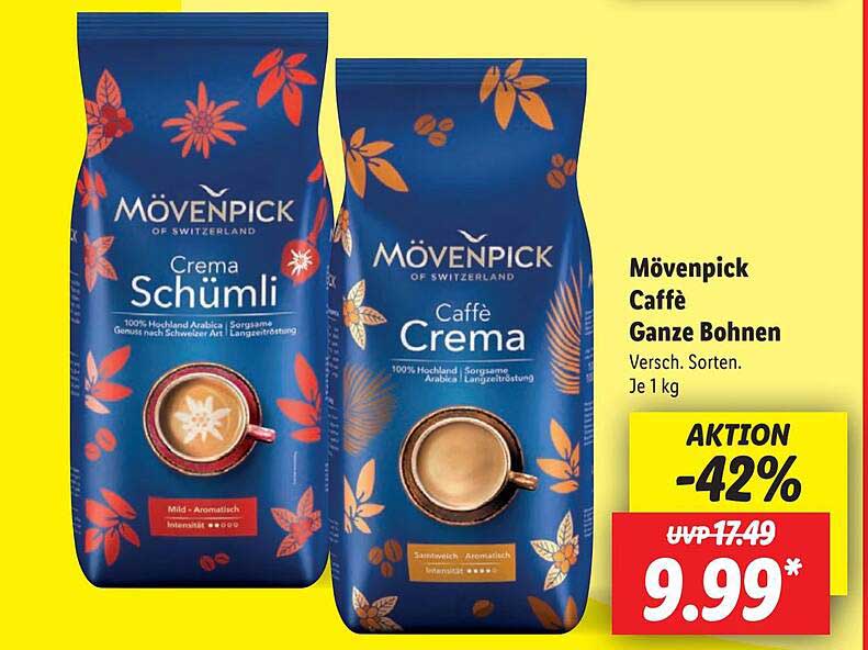 Mövenpick Caffè Ganze Bohnen