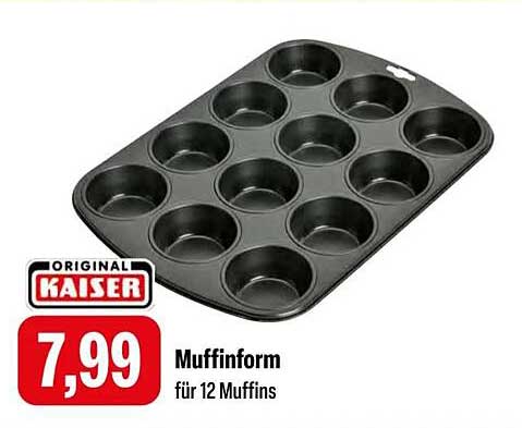 Muffinform für 12 Muffins