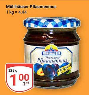 Mühlhäuser Pflaumenmus