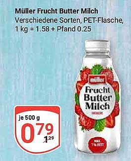 Müller Frucht Butter Milch