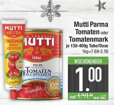 Mutti Parma Tomaten oder Tomatenmark