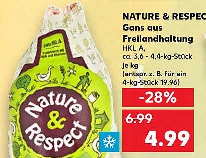 NATURE & RESPECT Gans aus Freilandhaltung