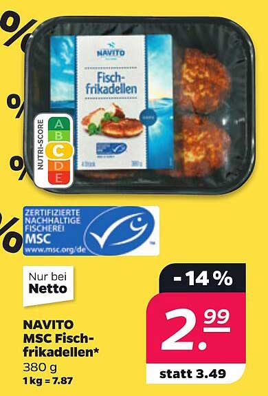 NAVITO MSC Fischfrikadellen*