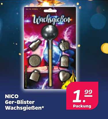 NICO 6er-Blister Wachs gießen