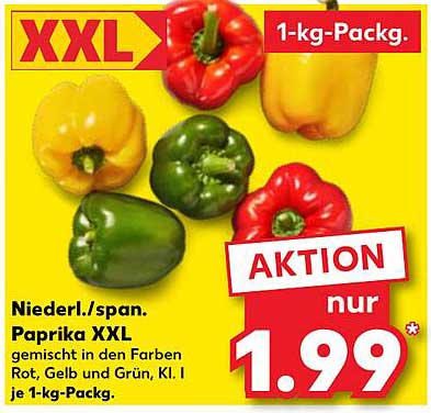 Niederl./span. Paprika XXL