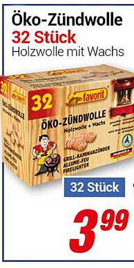 Öko-Zündwolle 32 Stück