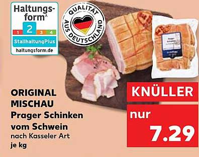 ORIGINAL MISCHAU Prager Schinken vom Schwein nach Kasseler Art je kg