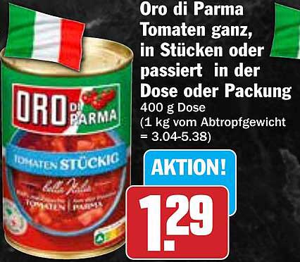 Oro di Parma Tomaten Stückig