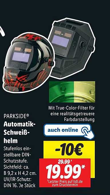 PARKSIDE® Automatik-Schweißhelm