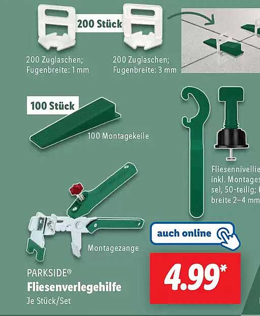 PARKSIDE® Fliesenverlegehilfe