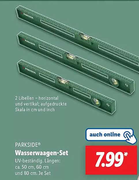 PARKSIDE® Wasserwaagen-Set