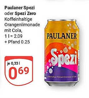 Paulaner Spezi oder Spezi Zero