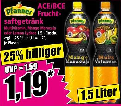 Pfanner ACE/BCE Frucht- saftgetränk