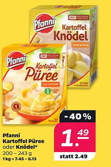 Pfanni Kartoffel Puree oder Knödel*