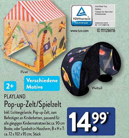 Pop-up-Zelt/Spielzelt