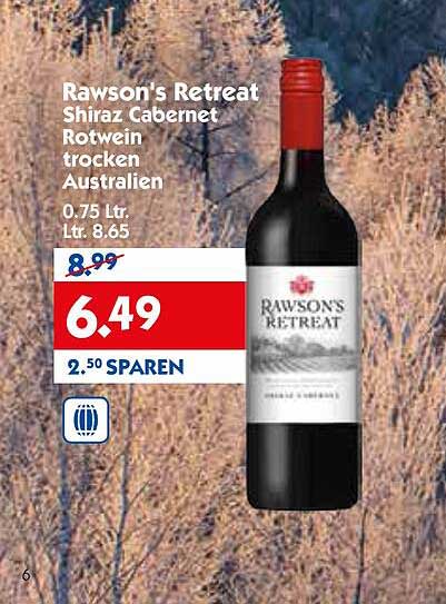 Rawson's Retreat Shiraz Cabernet Rotwein trocken Australien