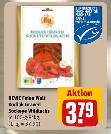 REWE Feine Welt Kodiak Graved Sockeye Wildlachs