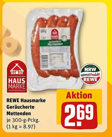 REWE Hausmarke Geräucherte Mettenden