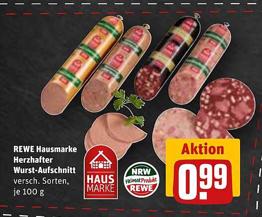 REWE Hausmarke Herzhafter Wurst-Aufschnitt