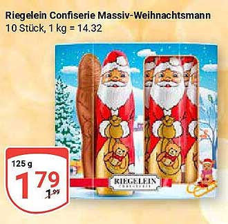 Rieglein Confiserie Massiv-Weihnachtsmann